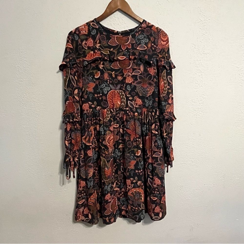 Loft Floral Paisley Printed Long Sleeve Dress - Picture 3 of 12